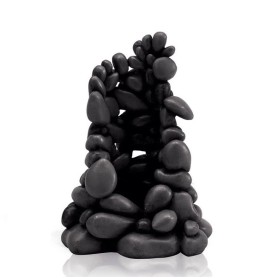 Скульптура из черной гальки малая (Pebble ornament black small)