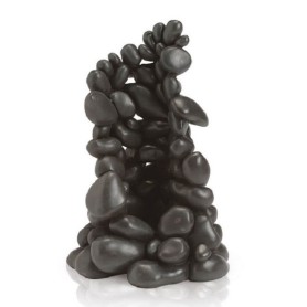 Скульптура из черной гальки средняя (Pebble ornament black, medium)