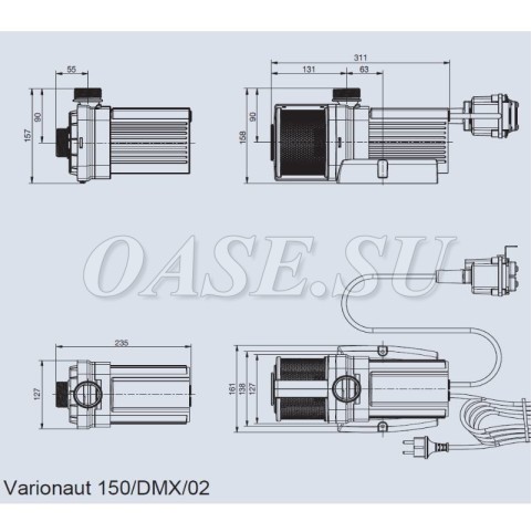 Динамические погружные насосы Varionaut 150 / DMX /02