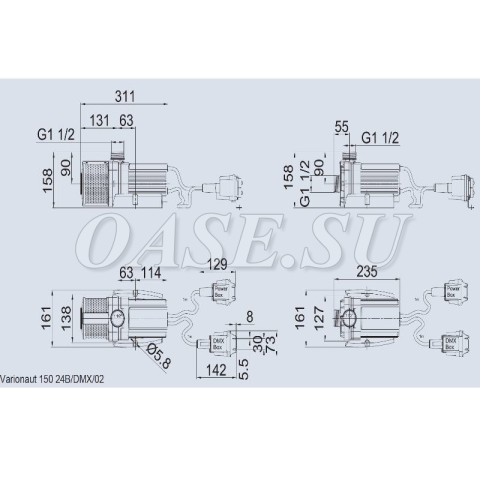 Динамические погружные насосы Varionaut 150/ 24V/ DMX /02