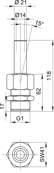 Фонтанная насадка моноструйная Comet 10-14 Silver